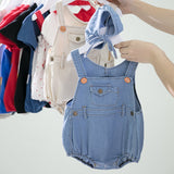Newborn Denim Romper - Cozy Nursery