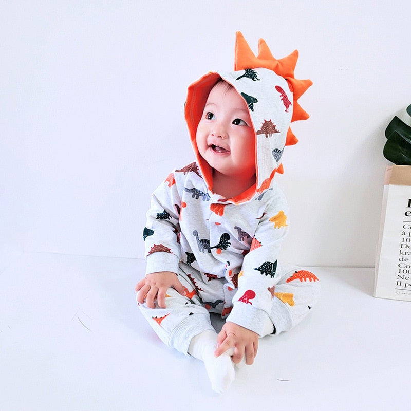 Dino Doodle Cotton Baby Romper