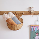 Rattan Apple Shape Storage Basket - Cozy Nursery