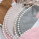Baby Vintage Bibs with Pom Poms - Cozy Nursery