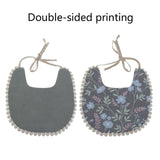 Baby Vintage Bibs with Pom Poms - Cozy Nursery