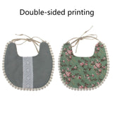 Baby Vintage Bibs with Pom Poms - Cozy Nursery