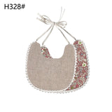 Baby Vintage Bibs with Pom Poms - Cozy Nursery