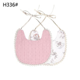 Baby Vintage Bibs with Pom Poms - Cozy Nursery