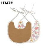 Baby Vintage Bibs with Pom Poms - Cozy Nursery