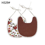 Baby Vintage Bibs with Pom Poms - Cozy Nursery