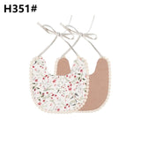 Baby Vintage Bibs with Pom Poms - Cozy Nursery