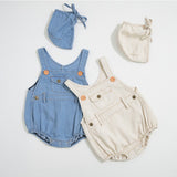 Newborn Denim Romper - Cozy Nursery