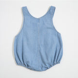 Newborn Denim Romper - Cozy Nursery
