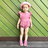 Linen Baby Summer Romper - Cozy Nursery