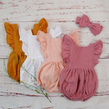 Linen Baby Summer Romper - Cozy Nursery