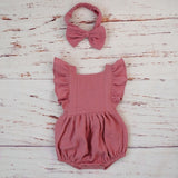 Linen Baby Summer Romper - Cozy Nursery