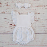 Linen Baby Summer Romper - Cozy Nursery