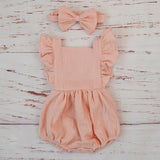 Linen Baby Summer Romper - Cozy Nursery