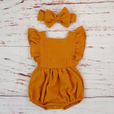 Linen Baby Summer Romper - Cozy Nursery