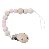 Wooden Baby Chain Pacifier - Cozy Nursery