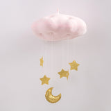 Moon Cloud with Stars Crib Mobile