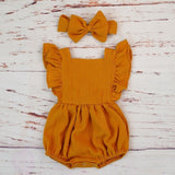 Linen Baby Summer Romper - Cozy Nursery
