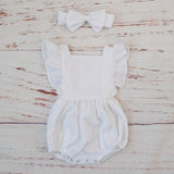 Linen Baby Summer Romper - Cozy Nursery