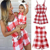 Matching Checkered Romper - Cozy Nursery