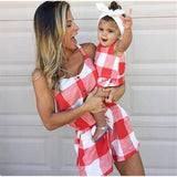 Matching Checkered Romper - Cozy Nursery
