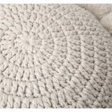 Knitted Sunflower Pompoms Pillow