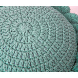 Knitted Sunflower Pompoms Pillow