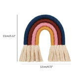 Nordic Hand-woven Rainbow Wall Decor - Cozy Nursery