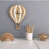 Hot Air Balloon Wooden Wall Clock
