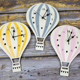 Hot Air Balloon Wooden Wall Clock