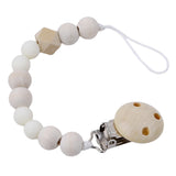 Wooden Baby Chain Pacifier - Cozy Nursery