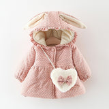 Ruffled Rabbit Ear Warm Coat