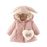 Ruffled Rabbit Ear Warm Coat