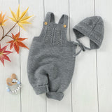 Baby Sleeveless Jumpsuit with Hat