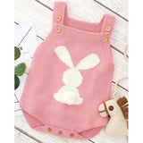 Rabbit Knitted Romper - Cozy Nursery