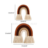 Brown Rainbow Wall Decor - Cozy Nursery