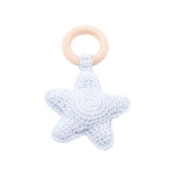 Baby Star Crochet Wooden Teether - Cozy Nursery
