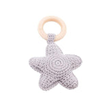 Baby Star Crochet Wooden Teether - Cozy Nursery