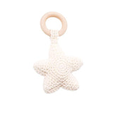 Baby Star Crochet Wooden Teether - Cozy Nursery