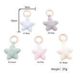 Baby Star Crochet Wooden Teether - Cozy Nursery
