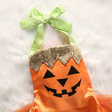 Pumpkin Sleeveless Tutu Dress