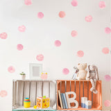 Watercolor Pink Dots Wall Decals