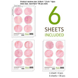 Watercolor Pink Dots Wall Decals