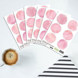 Watercolor Pink Dots Wall Decals