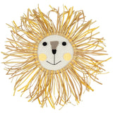 Lion Face Raffia Wall Hanging Safari Nursery Decor