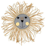 Lion Face Raffia Wall Hanging Safari Nursery Decor