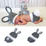 Newborn Bunny Crochet Hat + Short