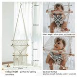 Nordic Baby Macrame Swing - Cozy Nursery