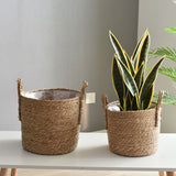 Rattan Storage Basket & Floor Plant Pot