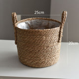 Rattan Storage Basket & Floor Plant Pot